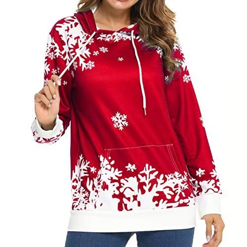 LOTUCY Sudadera de Navidad para mujer
