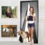 Magnetic Screen Door Mesh Fiberglass Mesh Curtain Net for Patio and Sliding Doorways Screen for Door Magnets
