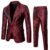 Conjunto de 2 piezas con estampado de cachemira para hombre