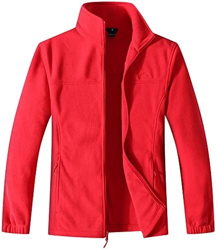 Chaqueta de forro polar suave ligera con cremallera completa para hombre
