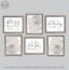 Christian Wall Art Decor Blue and Grey Canvas Prints 