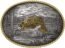 Montana Silversmiths Rope Trimmed Filigree Engraved Classic Western Buckle (Cow and Calf Pastoral Scene)