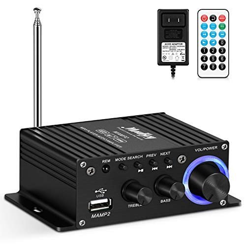 Moukey Mini amplificador de audio doméstico Bluetooth 5.0 para altavoces