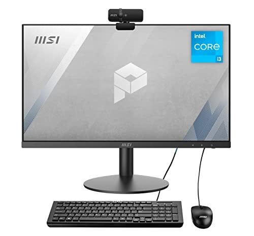 MSI PRO AP241 – Escritorio para computadora todo en uno, LED FHD de grado IPS de 23.8 pulgadas