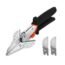 DEASS Miter Shears, Multi Angle Miter Shear Cutter Hand Tools, Miter Shears for Wood Trim and Molding, Trunking Shears with Two Replacement Blades