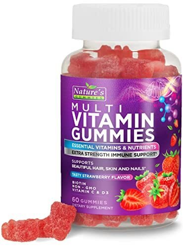 Gomitas multivitamínicas para adultos extra fuertes – Suplemento dietético completo diario de vitaminas