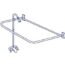 My PlumbingStuff RX2300J JUMBO Clawfoot Tub Add-a-Shower - 60” D-Style Shower Rod with Shower Rings - JUMBO Chrome-Bell Showerhead - B3100 Ball-Valve Technology - 12 Shower-Curtain Rings