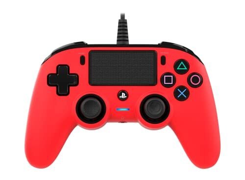 Nacon Control compacto con cable, rojo