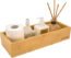 BOZUR Natural Bamboo Vanity Tray for Bathroom, Counter and Toilet - Slip-Resistant Bathroom Decor Box - Wooden Toilet Paper Basket - Guest Bathroom Essentials - 15'' x 6'' x 3''