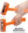 NEIKO 02847A 2 LB Dead Blow Hammer, Neon Orange | Unibody Molded | Checkered Grip | Spark and Rebound Resistant