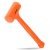 NEIKO 02847A – Martillo muerto de 2 libras, naranja neón