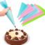 Silicone Icing Piping Bag,Reusable Cream Pastry Bag and 20× Stainless Steel Nozzle Set DIY Cake Decorating Tool(20×Nozzle, 2×Icing Cream Pastry Bag and 2 X Converter and 3×Scraper) [Energy Class A+]
