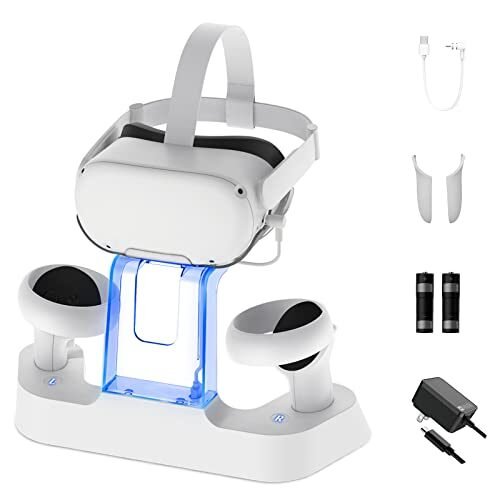 NexiGo Base de carga mejorada con luz LED para Oculus Quest 2