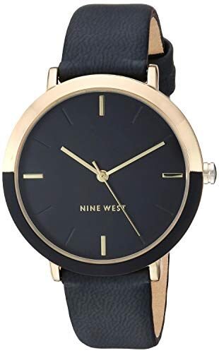 Nine West Reloj de pulsera Gunmetal para mujer