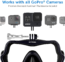 OCTOMASK - Frameless Dive Mask w/Mount for All GoPro Hero Cameras for Scuba Diving, Snorkeling, Freediving (Black)