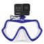 OCTOMASK - Frameless Dive Mask w/Mount for All GoPro Hero Cameras for Scuba Diving, Snorkeling, Freediving (Black)