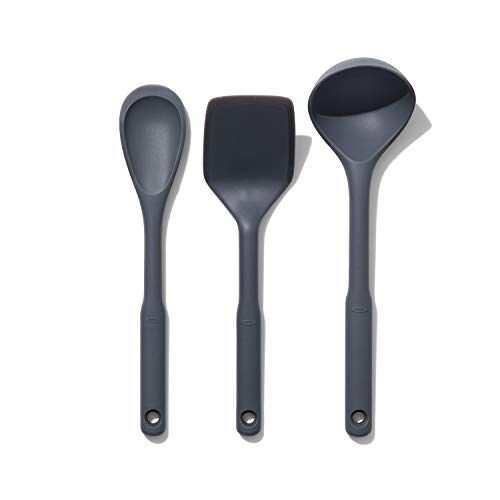 OXO Good Grips – Set de utensilios de cocina, 3 piezas de silicona