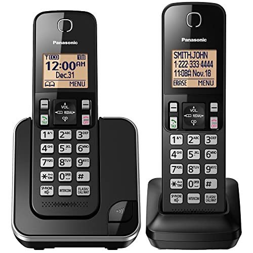 Panasonic KX-TGC350B – Teléfono inalámbrico con mecanismo de respuesta