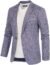 PJ PAUL JONES Men's Casual One Button Suit Blazer Jacket Sport Coat Dark Grey Medium