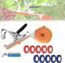 MorTime Plant Tying Machine Tool with 10 Rolls Tapes & Staples, for Plant Branch Flower Vegetable, Vine Tying Machine Tapetool (Green)
