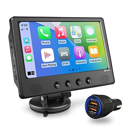 Corehan – Receptor de audio estéreo para coche, pantalla táctil de 7 pulgadas
