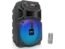 Portable Bluetooth PA Speaker System - 300W Rechargeable Outdoor Bluetooth Speaker Portable PA System w/ 8” Subwoofer 1” Tweeter, Microphone in, MP3/USB, Radio, Remote - Pyle PPHP838B, Black