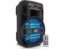 Portable Bluetooth PA Speaker System - 300W Rechargeable Outdoor Bluetooth Speaker Portable PA System w/ 8” Subwoofer 1” Tweeter, Microphone in, MP3/USB, Radio, Remote - Pyle PPHP838B, Black
