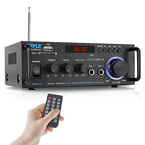 Pyle, amplificador de potencia estéreo inalámbrico Bluetooth