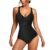 QACIVIQ Trajes de baño con control de barriga para mujer One