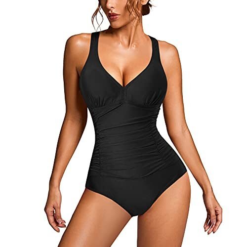 QACIVIQ Trajes de baño con control de barriga para mujer One