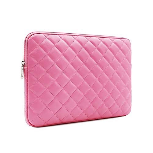 RAINYEAR Funda para laptop de 15.6 pulgadas, funda protectora de piel sintética con diamantes