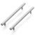 Ravinte Paquete de 25 tiradores cuadrados de 10 pulgadas de acero inoxidable de níquel cepillado