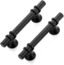 Ravinte 30 Pack 5 Inch Cabinet Pulls Kitchen Cupboard Handles with Round Base Matte Black Drawer Pulls Cabinet Handles 5
