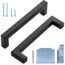 Ravinte Black Cabinet Pulls 30 Pack 5 Inch Square Kitchen Cabinet Handles Modern Hardware for Kitchen Cabinets Cupboard with Drill Mounting Template