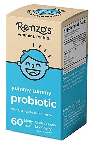 Renzo’s Probióticos para niños – Probiótico diario para niños para apoyo inmunológico y salud digestiva