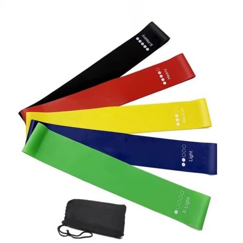 Bandas de resistencia, bandas de resistencia para ejercicio, paquete de 5