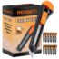 REXBETI 12-Pack Utility Knife, Retractable Box Cutter for Cartons, Cardboard and Boxes, 18mm Wider Razor Sharp Blade, Smooth Mechanism, Perfect for Office and Home use