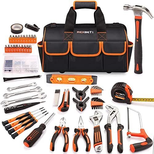 REXBETI Kit de herramientas prémium de 219 piezas con bolsa
