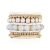 Pulseras apilables con cuentas de varios colores, con capas