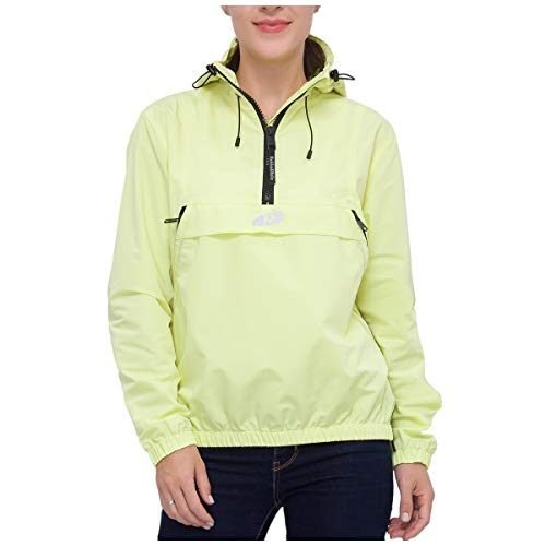 Rokka&Rolla Chaqueta de lluvia ligera con cremallera para mujer