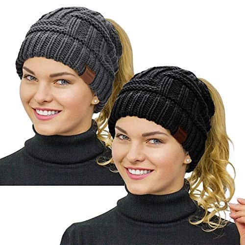 Rosoz Gorro de cola de caballo para mujer