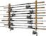 Rush Creek Creations 11 Fishing Rod Storage Wall, Ceiling, or Garage Mount Rack, American Cherry