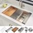 Ruvati 30-inch Workstation Ledge Undermount 16 Gauge Stainless Steel Kitchen Sink Single Bowl - RVH8310
