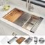Ruvati 30-inch Workstation Ledge Undermount 16 Gauge Stainless Steel Kitchen Sink Single Bowl - RVH8310