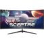 Sceptre 30-inch Curved Gaming Monitor 21:9 2560x1080 Ultra Wide Ultra Slim HDMI DisplayPort up to 200Hz Build-in Speakers, Metal Black (C305B-200UN1)