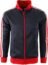 SCREENSHOTBRAND-S51706 Mens Hip Hop Premium Slim Fit Comfort Track Jacket - Athletic Sport Fitness Color Block Fashion Urban Lifestyle Streetwear Top-Red/Black-Medium