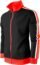 SCREENSHOTBRAND-S51706 Mens Hip Hop Premium Slim Fit Comfort Track Jacket - Athletic Sport Fitness Color Block Fashion Urban Lifestyle Streetwear Top-Red/Black-Medium
