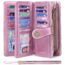 SENDEFN Wallets for Women Leather Credit Card Holder with RFID Blocking Large Capacity Wristlet