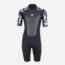 Mens 3mm Shorty Wetsuit, Premium Neoprene Front Zip Short Sleeve Diving Wetsuit Snorkeling Surfing (Shorty Wetsuit Black, XL)