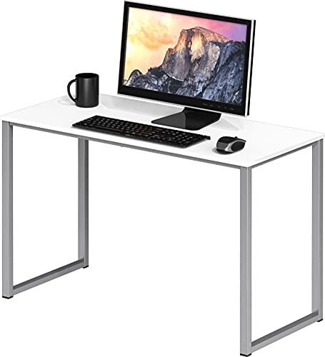 SHW – Escritorio de 32 pulgadas para computadora, oficina en casa, Blanco